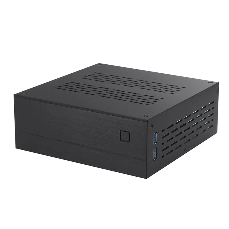 HTPC ITX Case Mini Chassis Computer Aluminum Steel Plate Case Desktop Case Gamer PC Case Gaming Computer Case