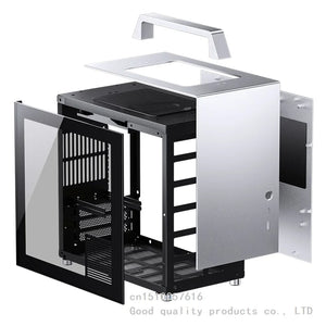 JONSBO T8 PLUS ITX Desktop Aluminum Side Tempering Glass Supports ATX Power Supply 27CM Graphics Card PC Game Chassis