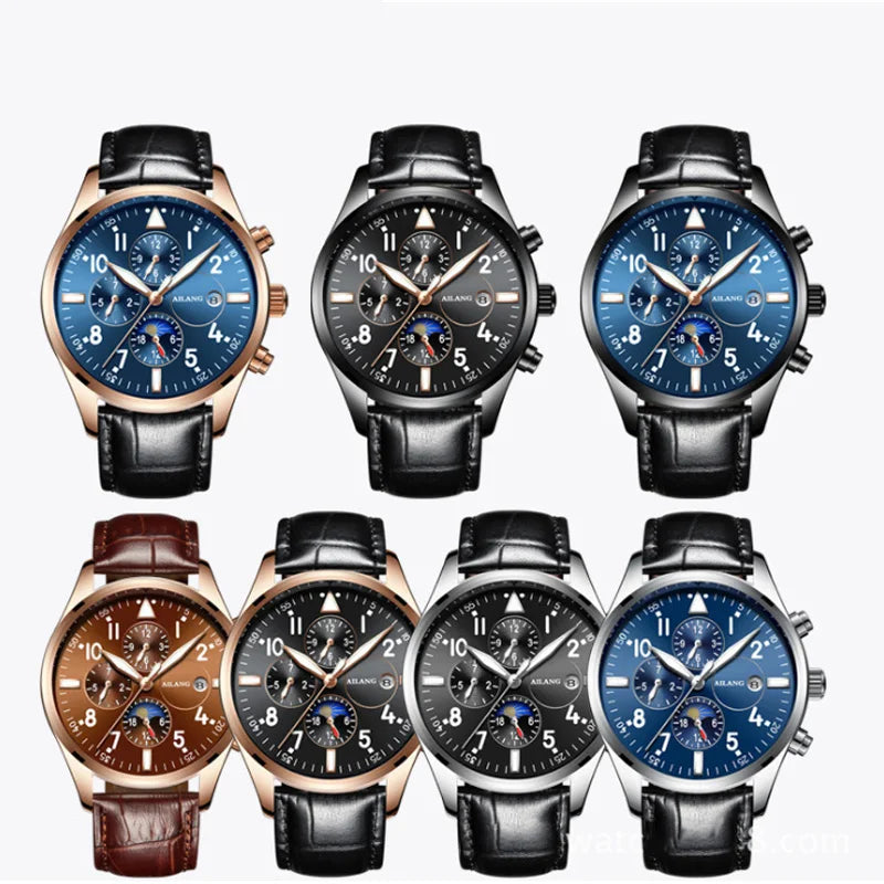 2019 The latest design of the multi-function gear sport diving watch movements leisure fashion men's wrist watch men Automatic