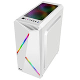 38*18*43.5cm Transparent Toughened glass ATX PC Computer gaming Chassis Case Tower RGB Double Light Strips gabinete computador