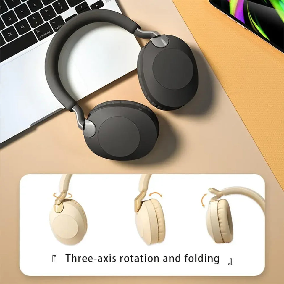 B2 Wireless Headphones Bluetooth-compatible 5.1 Stereo Music Subwoofer Earphones External Folding Gaming Headses With Microphone