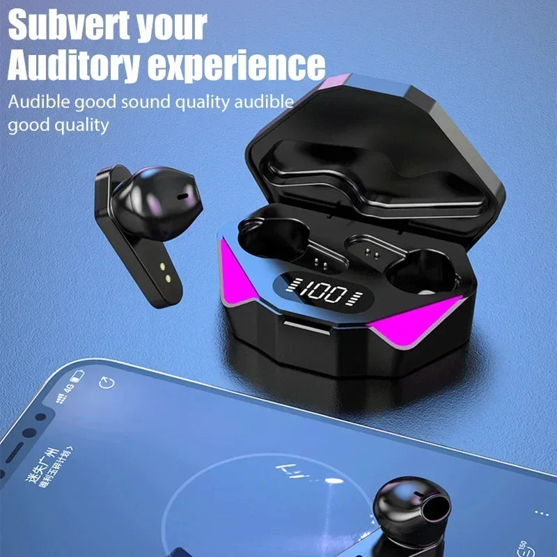 NEW AIR X15 Earphones Bluetooth Wireless Gamer Headphones 65ms Low Latency Earbuds fone Gamer Headset Gamer With Mic Handfree