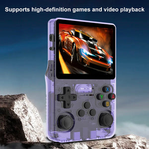 R36S Retro Handheld Video Game Console Linux System 3.5 Inch IPS Screen Handheld Game Players 10000 Games Gift for Kids Adults