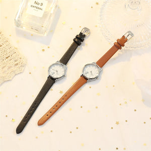 Korean Latest Design Cat White Ladies Trendy Quartz Watch Fashionable Simple Style Quartz Wristwatch Reloj Mujer Free Shiping