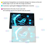 MOD PC Case RGB Lighting Panel, Customized ARGB GPU Side Backplate Computer Gaming Decorated Plate 5V 12V Colorful AURA SYNC