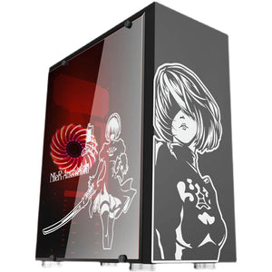 Anime Removable Waterproof Sticker ATX Gaming PC Case Stickers Mid Tower Computer Decorative Decal