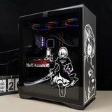 Anime Removable Waterproof Sticker ATX Gaming PC Case Stickers Mid Tower Computer Decorative Decal