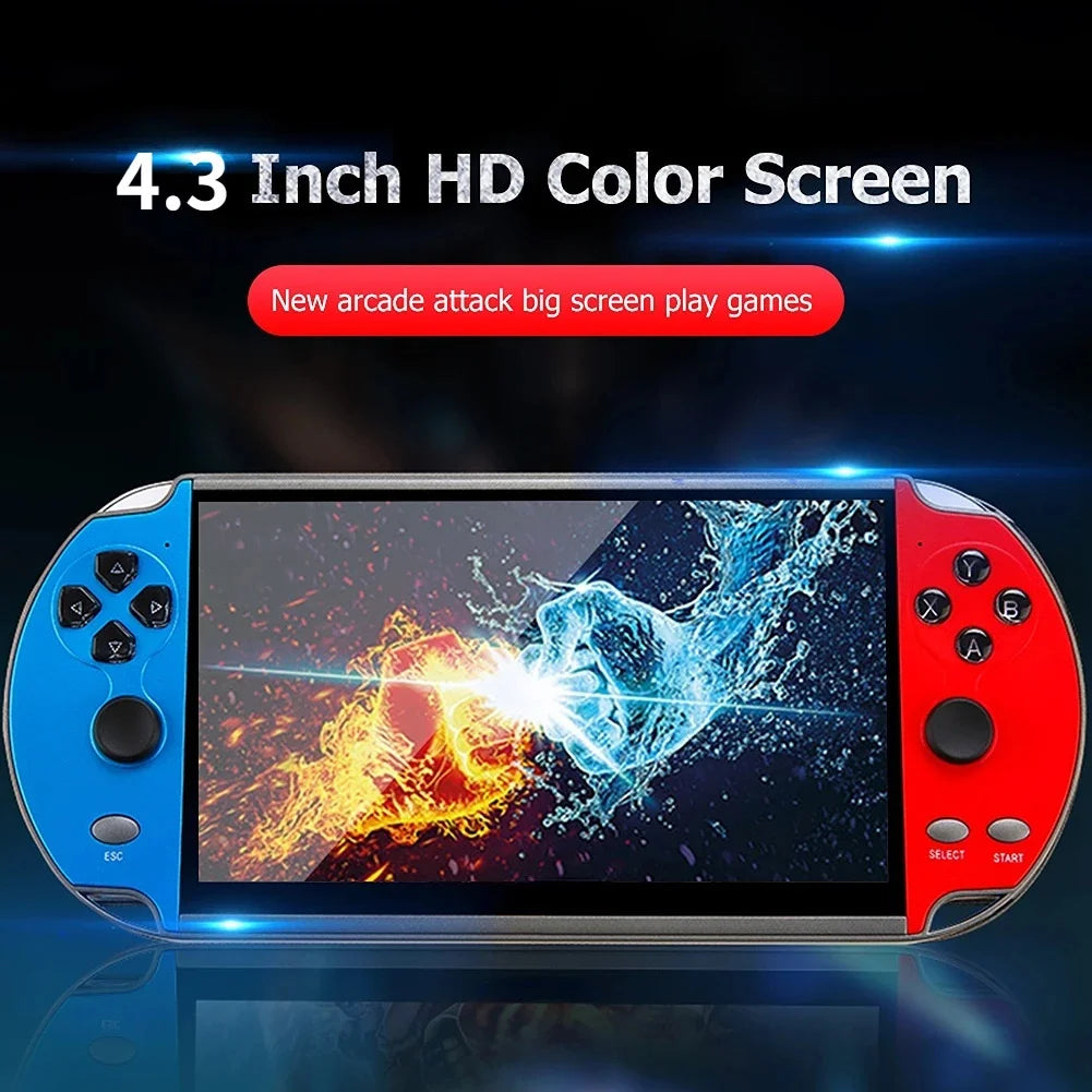 X7 Handheld Game Console With 10000+ Classic Games 1500mAh Rechargeable Battery Ideal Gift For Kids Game Player