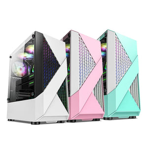 HUANANZHI Gaming PC X99-AD4 Motherboard Xeon 2678 V3 2680 V4 CPU Cooler 4*16G RAM 500G M.2 SSD GPU GTX1660 6GD5 750W PSU PC Case