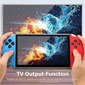 X7 Handheld Game Console With 10000+ Classic Games 1500mAh Rechargeable Battery Ideal Gift For Kids Game Player