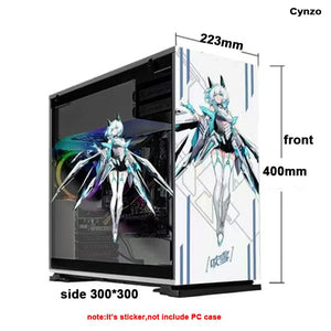 DIY Chassis Sticker Customizatable Anime Desktop Computer Case Decorative Decal MOD PC Gaming Cabinets Stickers