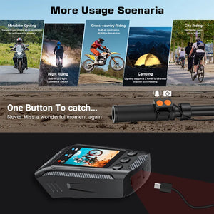 4K 60FPS Action Camera Outdoor Motorcycle Bike Helmet Camera Sports DV Video Recorder Car DVR Dash Cam for Bicycle