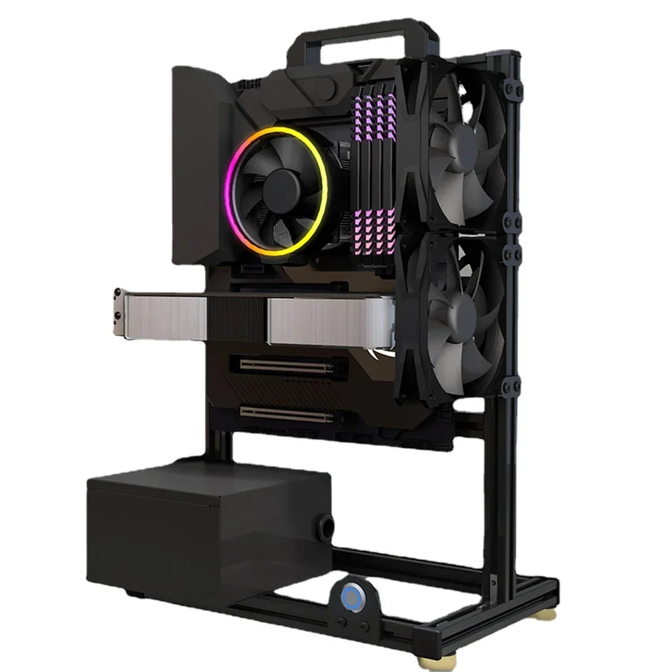 DIY Gamers Cabinet MOD ITX MATX PC Case Open Frame Aluminum Creative ATX EATX Tower Desktop Gaming Computer Chassis Rack