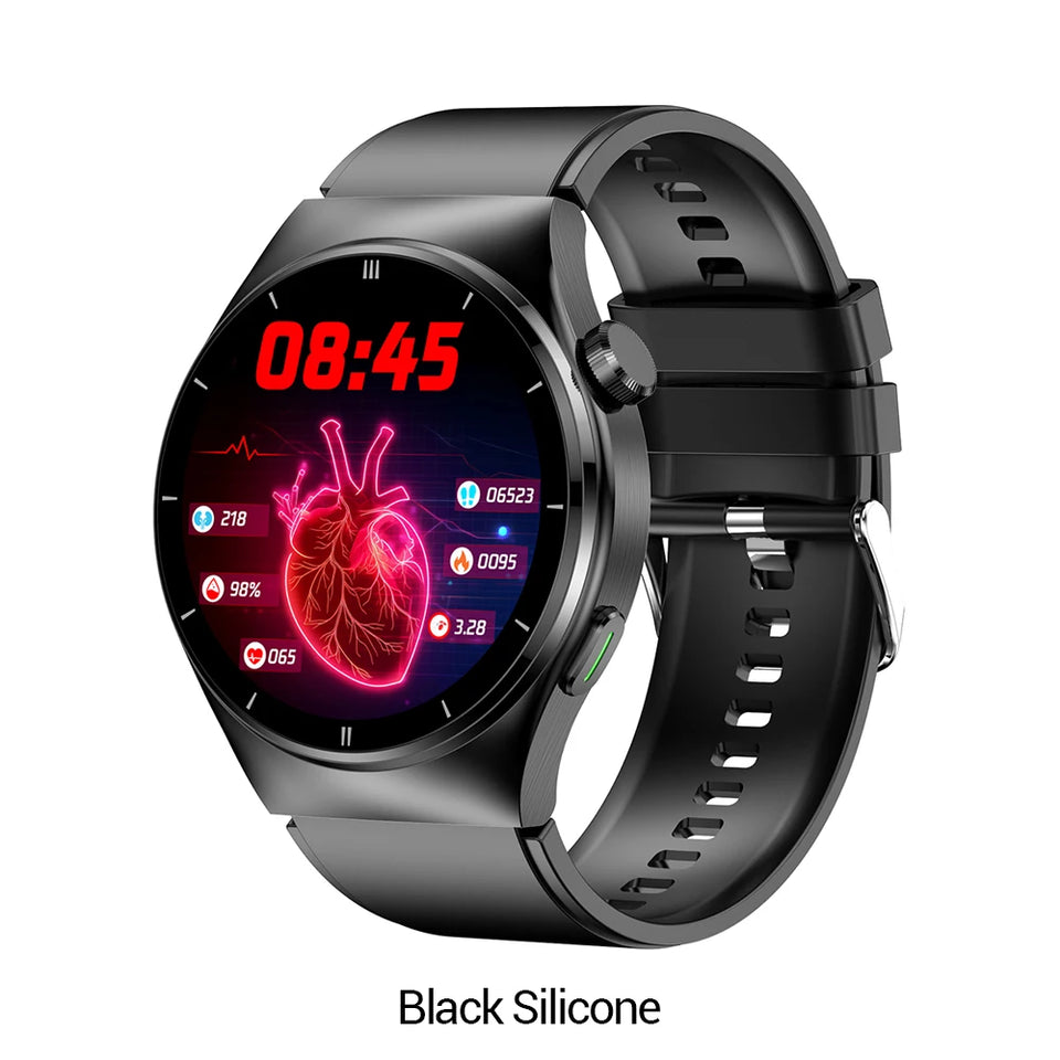 2024 Latest Health Smart Watch F320 with Laser Therapy Phone Call Blood Glucose Uric Acid and Lipid Monitoring Health Watch