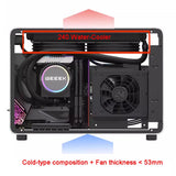 All Aluminum Side Transparent A4 Mini ITX Desktop Chassis SFX Power Supply Portable Fan Cooling Computer PC Gaming Case