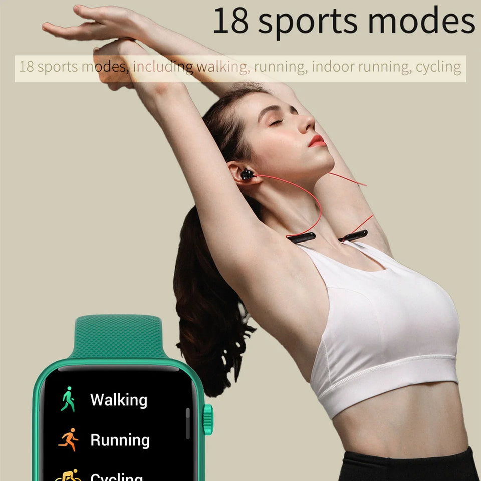 Big Smart Watch Latest Smartwatch Make Answer Calls Ip67 Waterproof Exercise Monitoring Blood Pressure 2024 Women'S Wristwatch